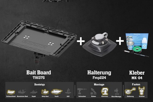 Set fasten bait board - board, +
