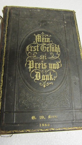 Altes gesangbuch kirche - altes, 1880