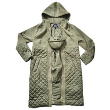 Bonprix Damen Umstands Mantel Baby Trage Jacke Gr 38 Oliv Warm Winterjacke NEU