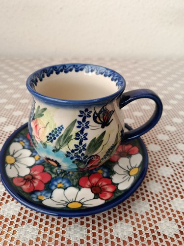 Bunzlauer keramik unikat tasse - keramik,