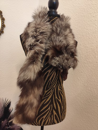 Silberfuchs stola umhang - silberfuchs,