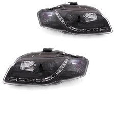 Scheinwerfersatz für Audi A4 8E 04-08 Limo/Avant LED Dragon Lights klar/schwarz