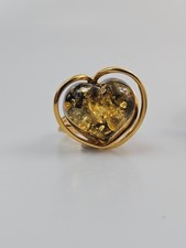 Bernsteinring in Herzform