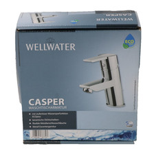 Wellwater Einhebelmischer Waschtischarmatur Casper, Verchromte-Oberfläche