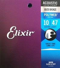 Elixir 11000 • Polyweb • Extra Light 010-047 • Satz Saiten für Westerngitarre 