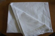 Bettlaken weiß ohne gummi 180x310cm Renforce