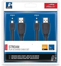 Speedlink® Ladekabel für PS4 Controller Netzteil Ladegerät 3m Lade Kabel Gamepad