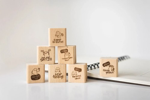 Lehrerstempel set - lehrerstempel, a