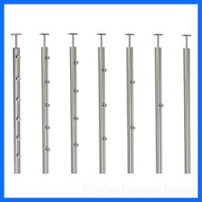 V2A Edelstahl Pfosten Offen Ø