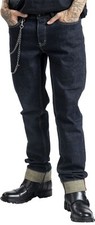 Rock Rebel by EMP Herren blaue Jeans mit gesticktem Logo und Totenkopfnieten