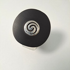 Echt 925 Silber Ebenholz Ring