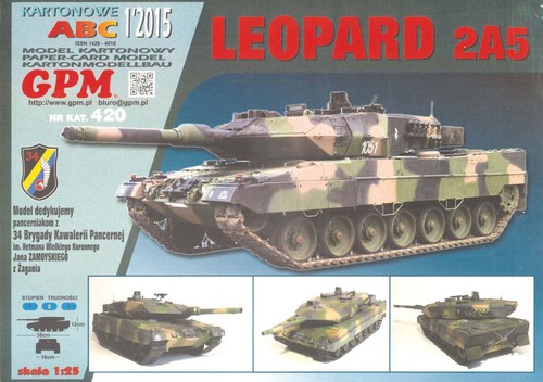 Kartonmodell panzer leopard - panzer,