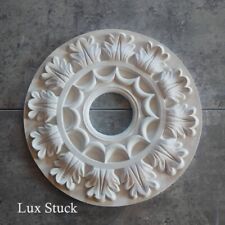 Gips Stuck Rosette 28 cm Stuckrosette  Deckenrosette Deko Ornament