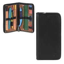 Leder Stiftetui schwarz