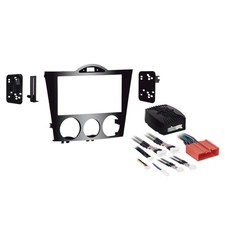 Metra 95-7510HG Radio Halterung Blende 2DIN für Mazda RX-8 2004-2008, schwarz