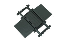 Lego® Eisenbahn RC TRAIN Bahnübergang Überquerung BLAUGRAU TRACKS ZUG