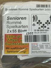 senioren Rommé Spielkarten