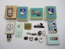 Pins Abzeichen Button Japan Sapporo Olympia 1972 Winter Sport Rennrodel original