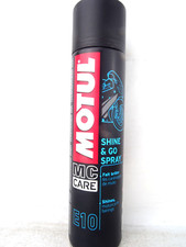 Motul E10 Shine & Go Spray  MC Care Motorradreiniger Hochglanztiefenpflege 400ml