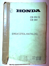 Ersatzteilliste Katalog Mappe Honda CB 360 CB 250 G