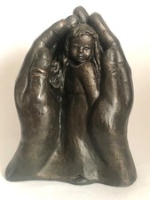 DOROTHEA STEIGERWALD " ZUFLUCHT " BRONZE FIGUR 