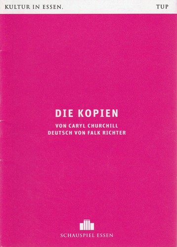 Programmheft caryl churchill - caryl,