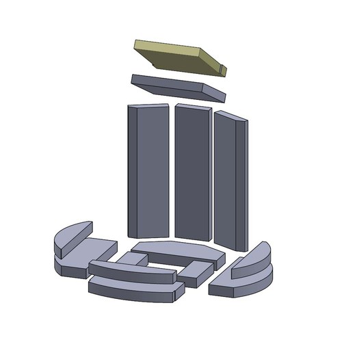 Heizgasumlenkplatte oben 230 - , x