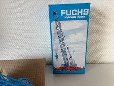 Fuchs 118  Gittermastkran mit rotem Unterwagen  NZG #185  1:50  OVP  1. Version