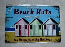 Strandhütten am Meer zu