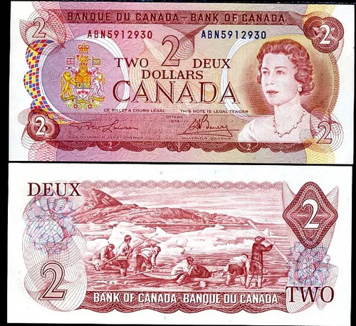 Kanada banknote dollar 1974 - kanada,
