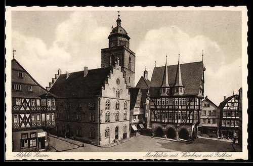 Alsfeld marktplatz mit - alsfeld,,