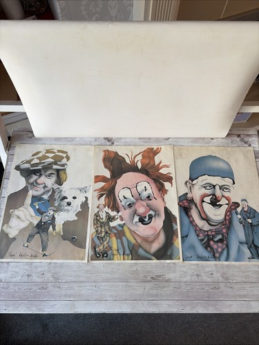 Vintage clown drucke popov - vintage,