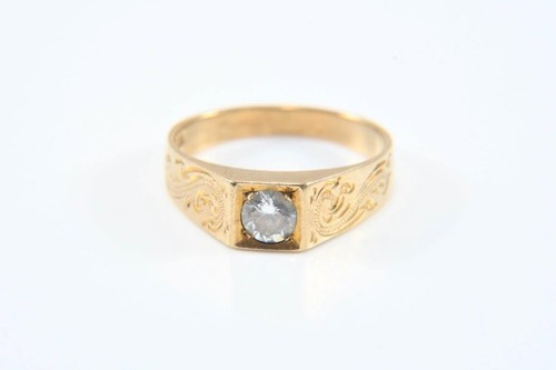 Antiker goldring aus 333er - goldring,