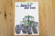 DEUTZ FAHR Traktor Prospekt Typ DX140 2 Seiten 1978