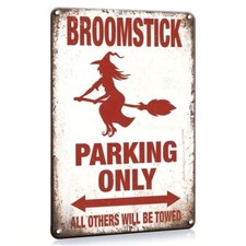 Blechschild 30x20 Besen