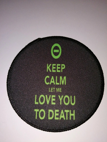 Type negative patch goth - o, patch,