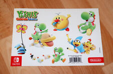 Yoshi's Crafted World Rare Promo Sticker Set sheet Stickers Nintendo Switch 