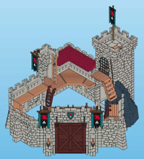 Playmobil Ersatzteile 4866 Raubritterburg TEILE nach Wahl