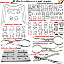 Kofferdam-Klammern Ivory Klammerzange Endodontie Instrumente Lochzange Rahmen