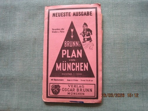 Alter stadtplan von münchen - alter,