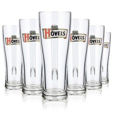 6x Hövels Bier Glas 0,5l