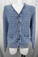 Blue Willis Denmark Herren Pullover Strickjacke Knopfleiste Gr. M/L Denim Blau