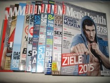 Men's Health Ausgaben 1 - 12 / 2015 kompletter Jahrgang