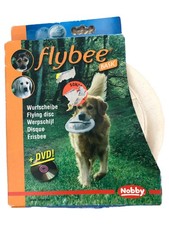 Nobby Flybee BASIC Wurfspielzeug Hund Frisbee Flying Disc inkl. DVD Weiß
