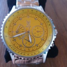 Armbanduhr Herrenuhr Königswerk gelb funktioniert