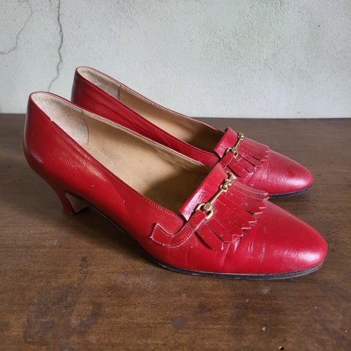 Damen halbschuhe leder rot - damen,