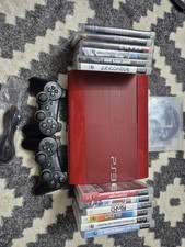 Sony Playstation 3 Super Slim 500GB Konsole PS3 ROT, Mit 13 SPIELE