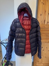 CMP Glanznylon Daunenjacke Skijacke Gr. 50 Kapuze Steppjacke 