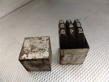 Alte Schlagzahlen ZERBST   8mm  -  DDR Satz 0-1-2-3-4-5-6-7-8