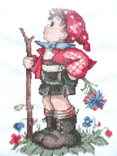 Großes hummel stickbild - ♥,
